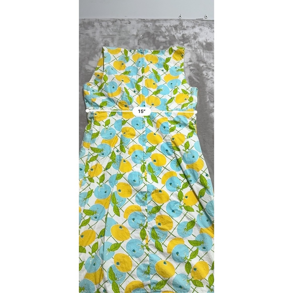 Lilly Pulitzer Womens Dress Size 6 Multicolor Floral Sleeveless Lemons Lined EUC - Picture 6 of 9